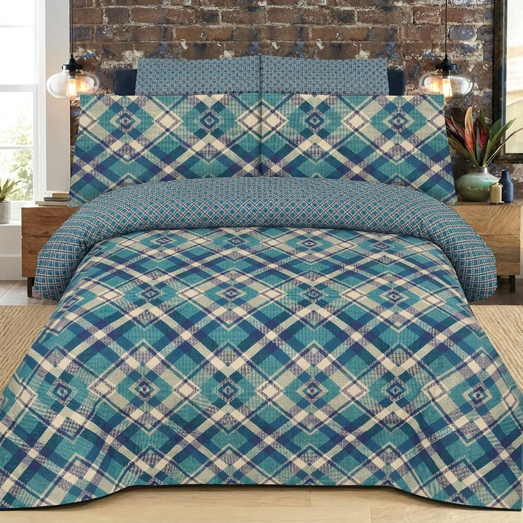 A_neatly_arranged_202604251809 Luxury Cotton Satin Bedding Set - Image 1